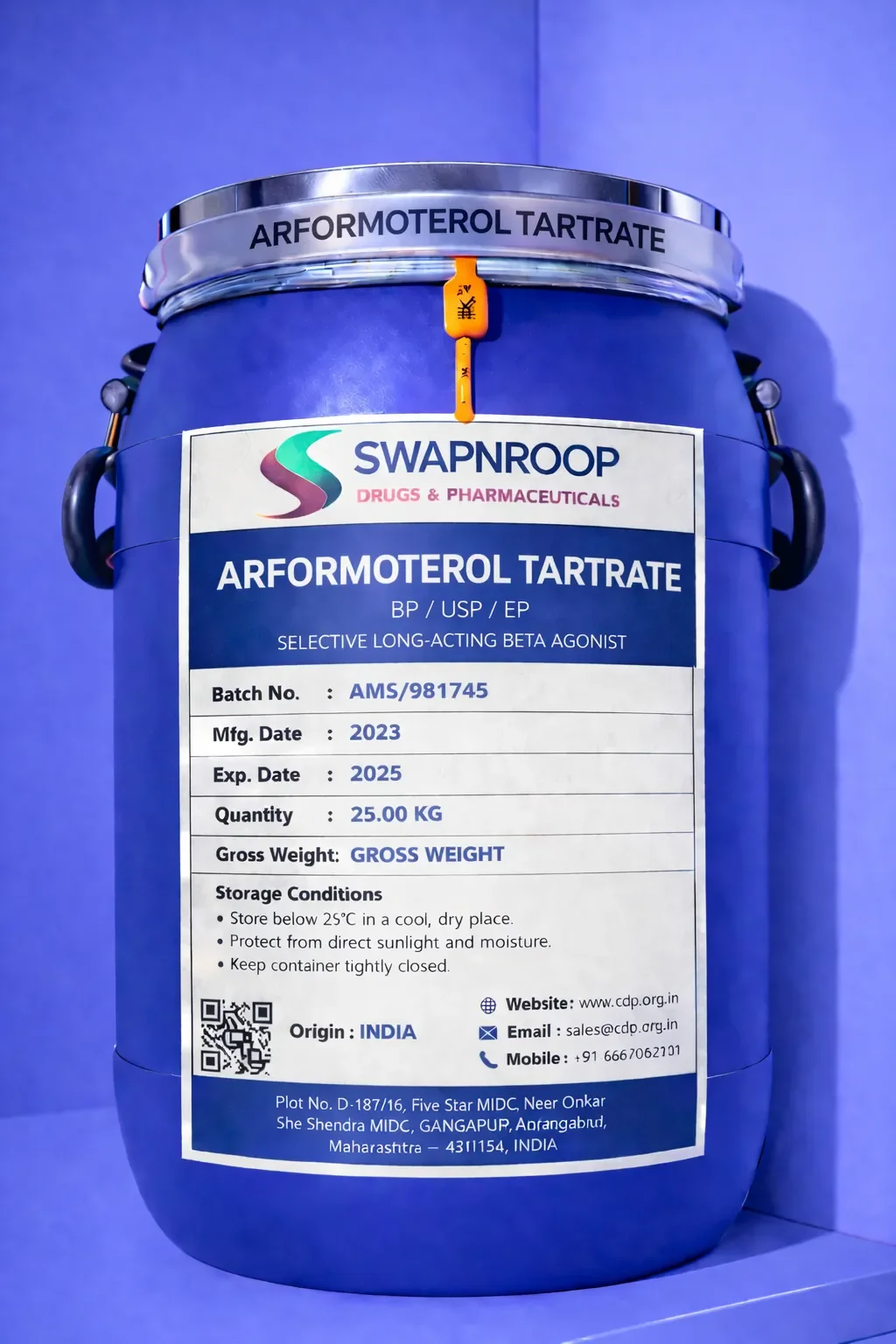 Arformoterol Tartrate API